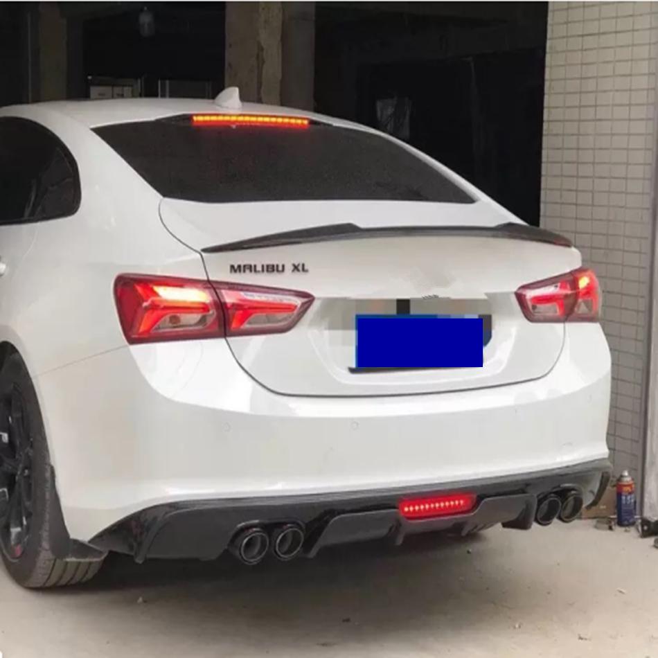 Rear Trunk Lid Car Spoiler For 2016 17 18 19 20 21 22 23 2024 Chevrolet Malibu XL ABS Plastic Material Accessories Parts
