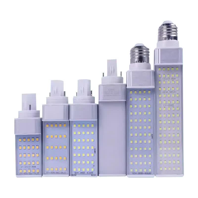 Bec cu LED tip porumb, orizontal, cu priză