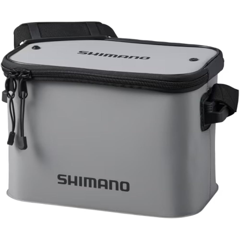 Shimano Tackle Bucket EV BK-019W Gray 33cm Fishing Gear Storage Container