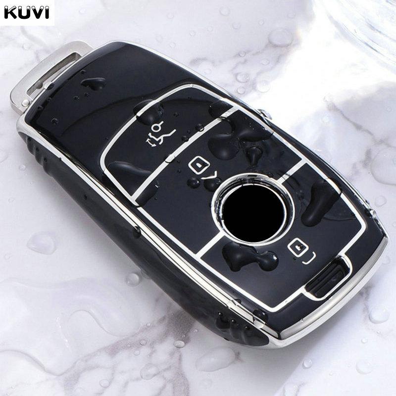 Tpu Car Key Case Cover Shell Fob For Mercedes Benz A C E S Class W204 W205 W212 W213 W176 Glc Cla Amg W177 Auto Accessories