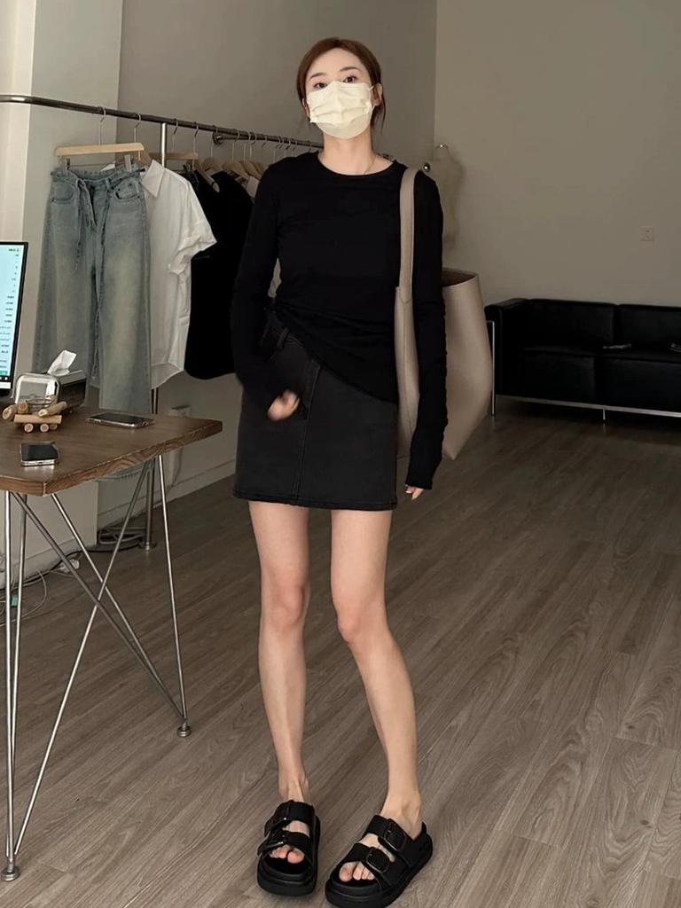 Weiße Sonnenschutzbluse: Damen Frühling/Sommer 2025, Leicht transparent, Gestrickt, Langärmlig, Sexy Unterzieh-Top.