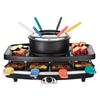 CONTINENTAL EDISON CERFG86B Raclette and Fondue Appliance for 8 People - Black