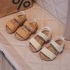 Girls' Summer 2026 Velcro Open-Toe Sandals - Soft Sole, Non-Slip, Breathable Beachwear