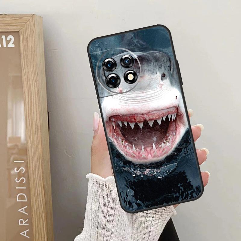 Shark Ocean Fish Case For OnePlus Nord CE 5 3 4 Lite N20 N30 OnePlus 13T 10T 8T 11 12 13 15 R 9 10 Pro Cover