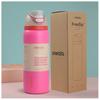 (VIOLA) Owala Borraccia Termica in Acciaio Inossidabile con Cannuccia, Borraccia Sportiva Senza BPA, Ottima per Viaggiare, 32 Oz,