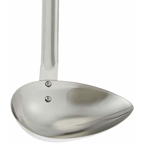 PEARL METAL [Commercial Use] 18-8 Horizontal Mouth Soup Ladle R-10335 Silver