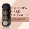 Palette à sourcils pour femmes et filles 4 en 1 Poudre à sourcils Compacte (Enhancer) | Pinceau Angulaire Double Face & Brosse à Sourcils - Teintes Naturelles |