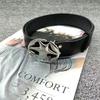 Star Black Trendy Womens Belt Elegant Pu Design Perfect For Outfits Summer