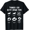 Men's Clothing Corgi Things I Do In My Spare Time Oversized T-shirt Funny Dog Mom Dad Fitness T Shirt Fashion Cotton Tshirt