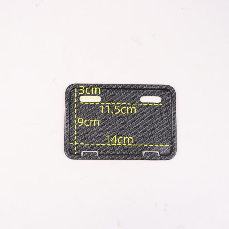 1Pcs Universal Electric Bicycle Stainless Steel License Plate Holder Frame Anti-theft Protective Cover Motorcycle License Plate