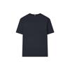 Fila Solid Color Simple Round Neck Pullover Business Casual Short Sleeve T-Shirt Men Tops Legendary-Blue F11M321109FNV