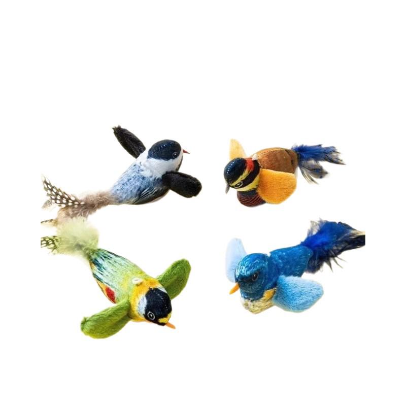 Newcomer Discount: Energy-Consuming Cat Teaser Toy with Simulated Bird Sounds