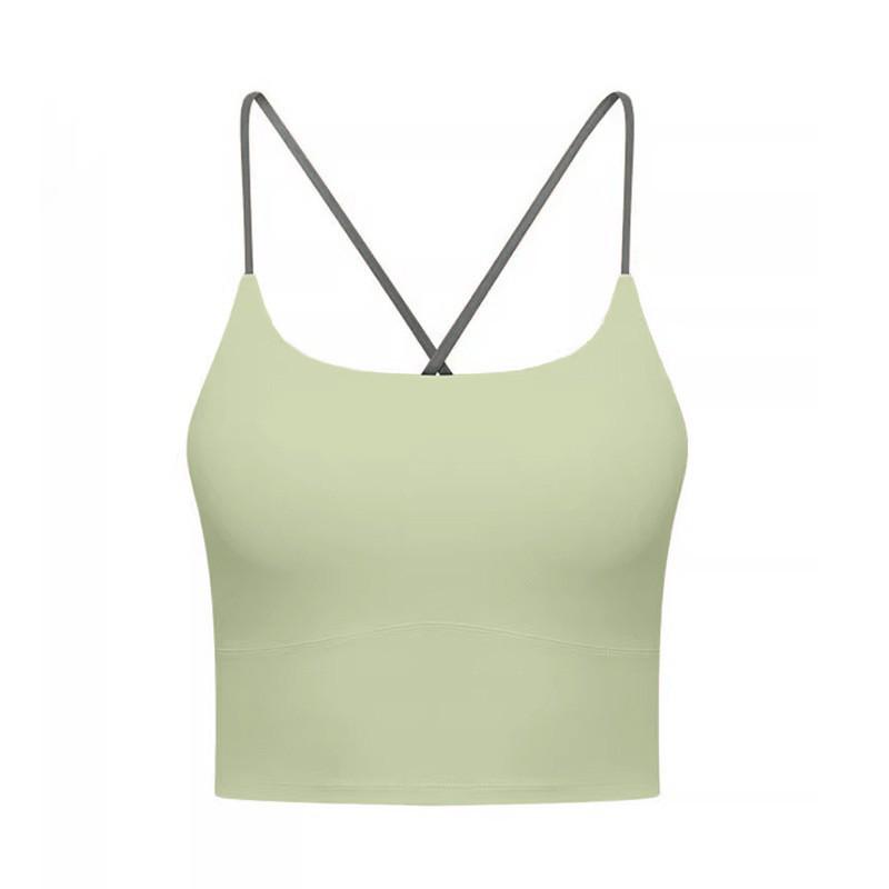 Stoßfester, schnell trocknender Sport-BH für Damen - Mit Trägern und Kreuzrücken-Design für Laufen, Pilates und Yoga