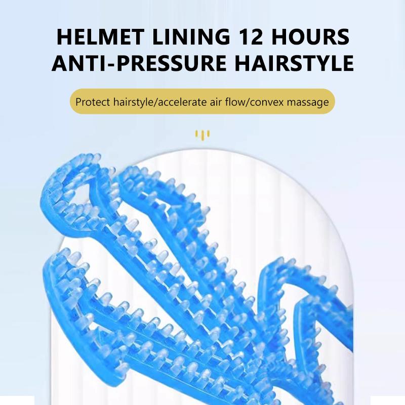 Motorcycle Riding Helmet Inner Pad, Non Pressure Type Ventilated And Breathable Engineering Cap Universal Silicone Pad