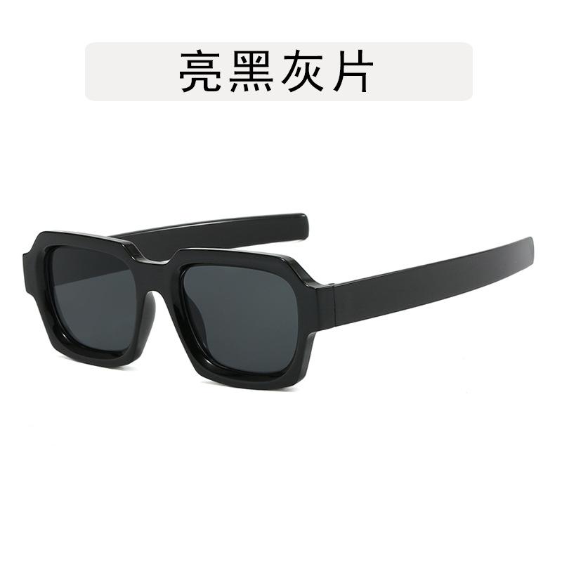 Lunettes pour Homme de Forme Carrée Style Hip Hop Couleur Contrastée Monture de Lunettes pour Femme Élégantes Bloquant la Lumière Bleue Lunettes pour Homme