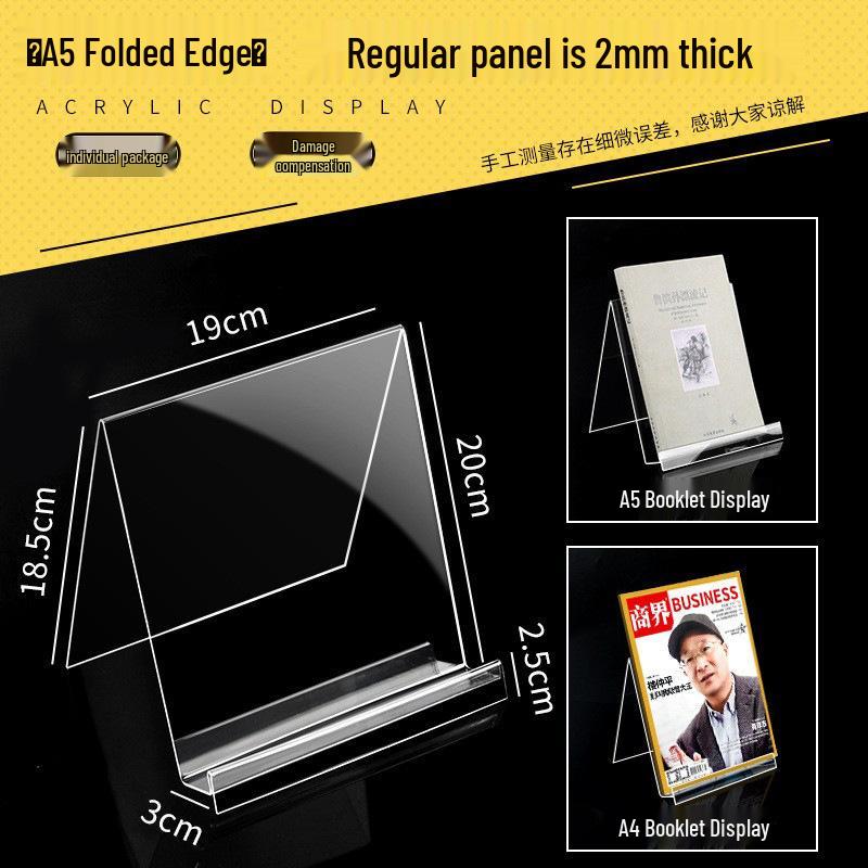 Transparent Acrylic Book Stand and Display Holder