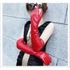 Women's Long Touch Screen PU Leather Gloves Female 50cm Autumn Winter Silky InsideNew Style Wholesale Fashion Warm Mitten G203