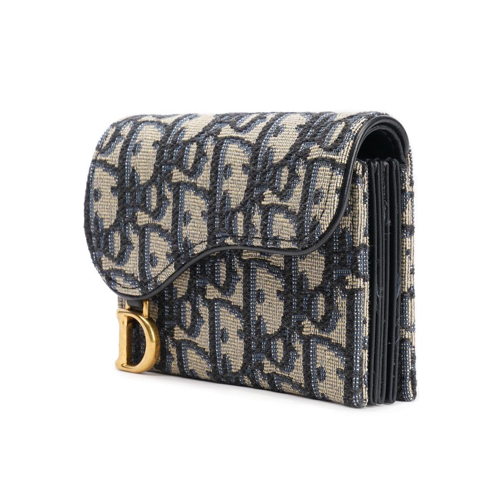 Dior Saddle Jasmine Oblique Classic Embroidered Canvas Bag Women bags Denim-Blue S5644CTZQ_M928