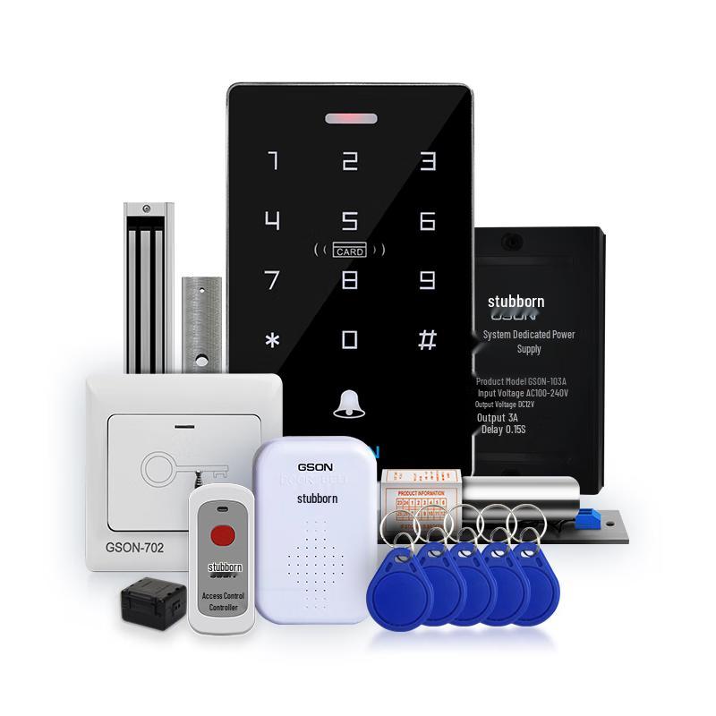 GS GSON RFID Card/Password Access Control & Attendance System CN Plug (adapter Included)