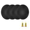 Uxcell Speaker Dust Outer Diameter Dome Paper Subwoofer Coil Cover Speaker Decoration Accessories with Repair Adhesive 4-Piece Caps, 90mm/3.54" Caps,