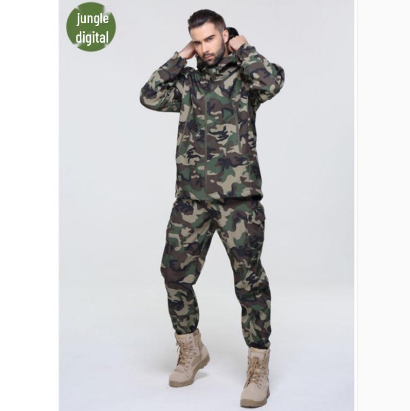 Pánska nepremokavá vetruodolná softshellová bunda TAD Sharkskin s maskovacou fleecovou podšívkou