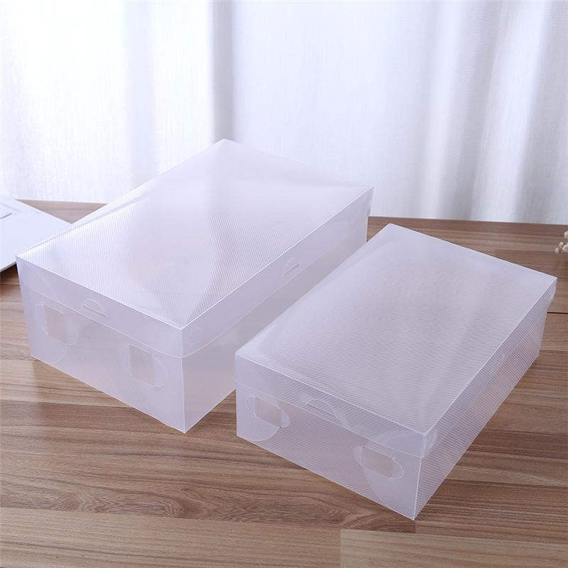 Transparent Dustproof Shoe Storage Box - Thickened, One-piece Plastic Design