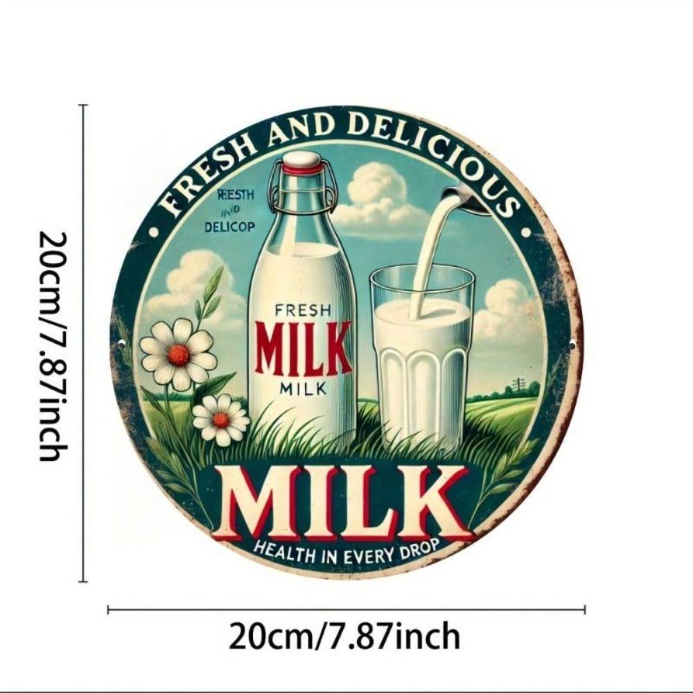 Vintage Aluminum Farmhouse Wall Sign Metal Art Decor 8x8 Rustic Kitchen Home Decor Metal Tin Sign