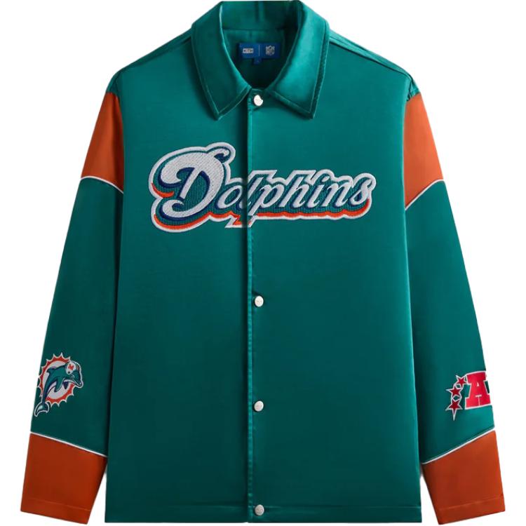 KITH & 47 For The NFL Dolphins Kieran Coaches Jacket KHM010688-380 L