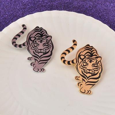 Tiger Brooch Men 'S Temperament Western Accessories Retro Tiger Brooch Tide Shirt Jacket Pin