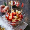 50/100Pcs Disposable Christmas Fruit Picks Santa Claus Fruit Salad Bamboo Sticks  Dessert