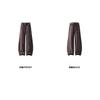 Vintage Contrast Color Plaid Belt Curved Wide Leg Loose Casual Pants For Men