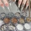 Fashion Ultra-Thin Nail Glitter Multicolor Turtle Scales Flakes Nail Sequins Sparkly Glitter Nail Stickers DIY Nail Art