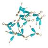 50Pcs Fishing Quick Hook Splitter Fishing Line Stop Portable Silicone Fork Sub Line Clamp Fishing Tackle Connector