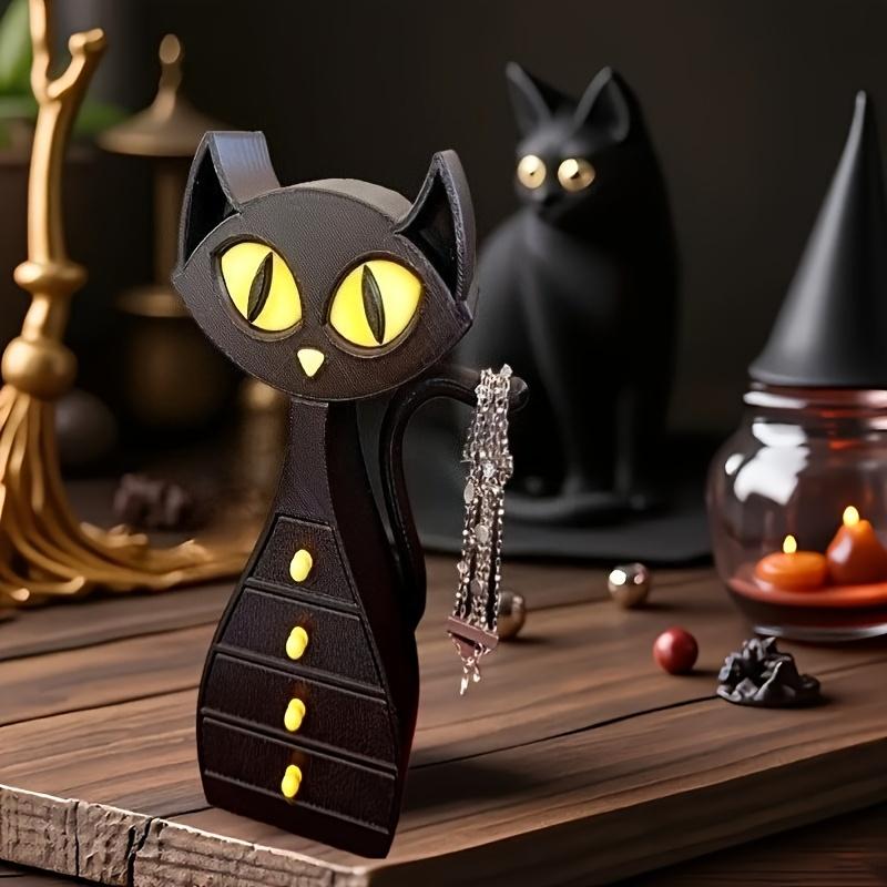 Black Cat-shaped Jewelry, Accessories, Decorative Box, Decorative Art Storage Piece, Ideal Gift Choice for Valentine's Day