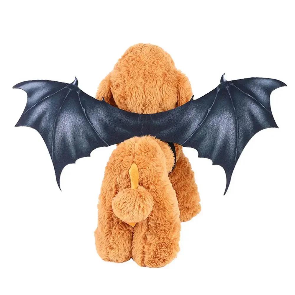 

Pet Halloween Costume - Bat Wings Apparel for Dogs & Cats, Cute Cosplay Dress-Up Accessories, Black Winged Outfit 40cm красный