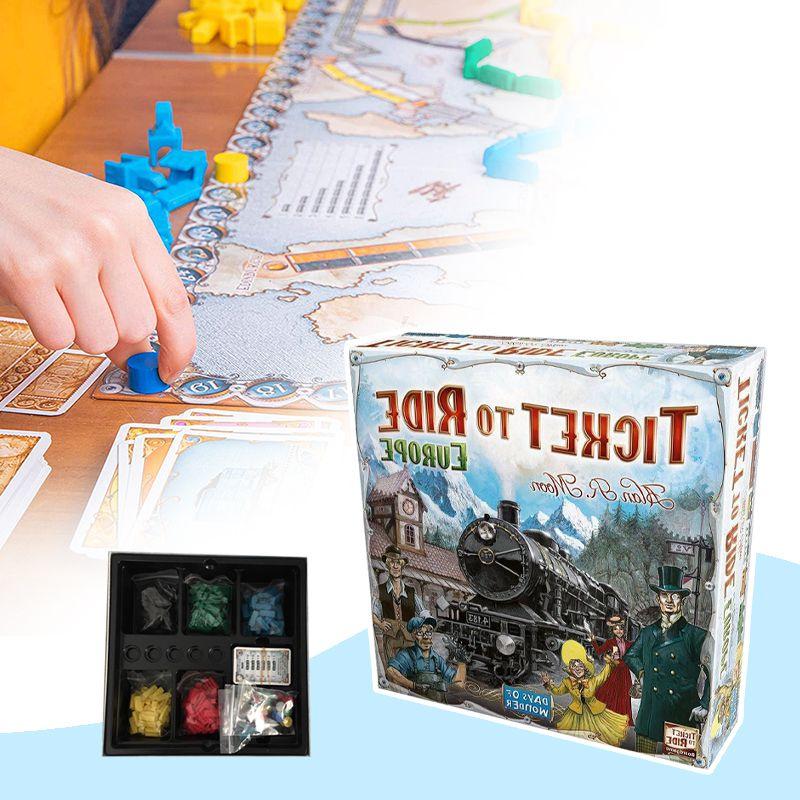 To Ttr Ticket Ride Europe Board Game Days Of Wonder 1912 Expansion Cards Party