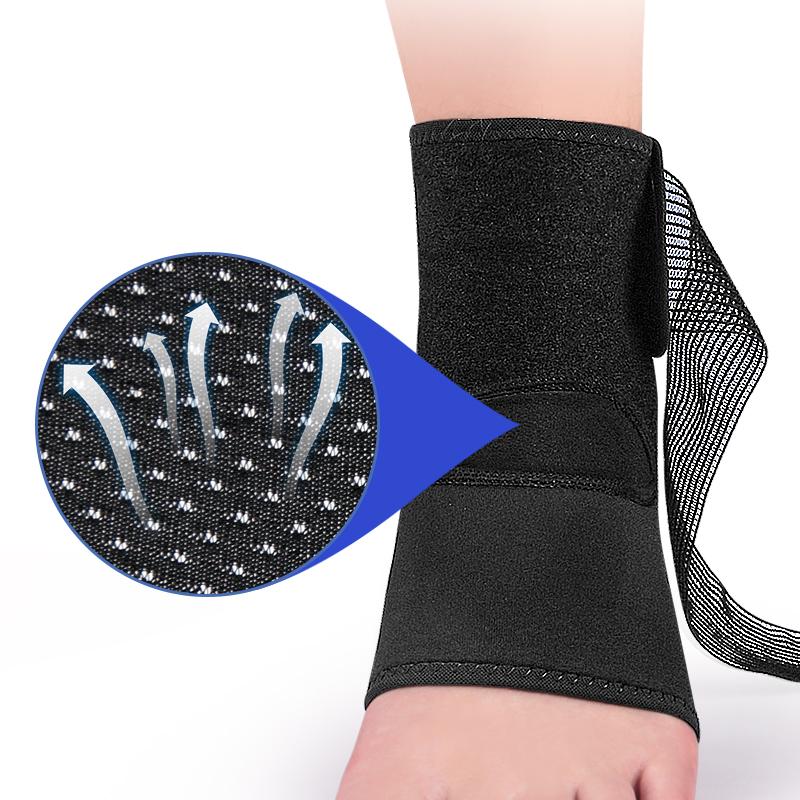 Thin Breathable Adjustable Ankle Support Brace Compression Wrap Stabilizing Bandage Football Running Sports