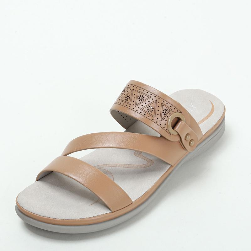 

Slippers women s slope heel summer new fashion travel casual thick bottom cool slippers women s outer wear A- 36