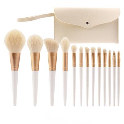 Faserborsten-Set, 13 Make-up-Pinsel, weiche Borsten, Foundation-Pinsel, loser Puderpinsel, Lidschattenpinsel