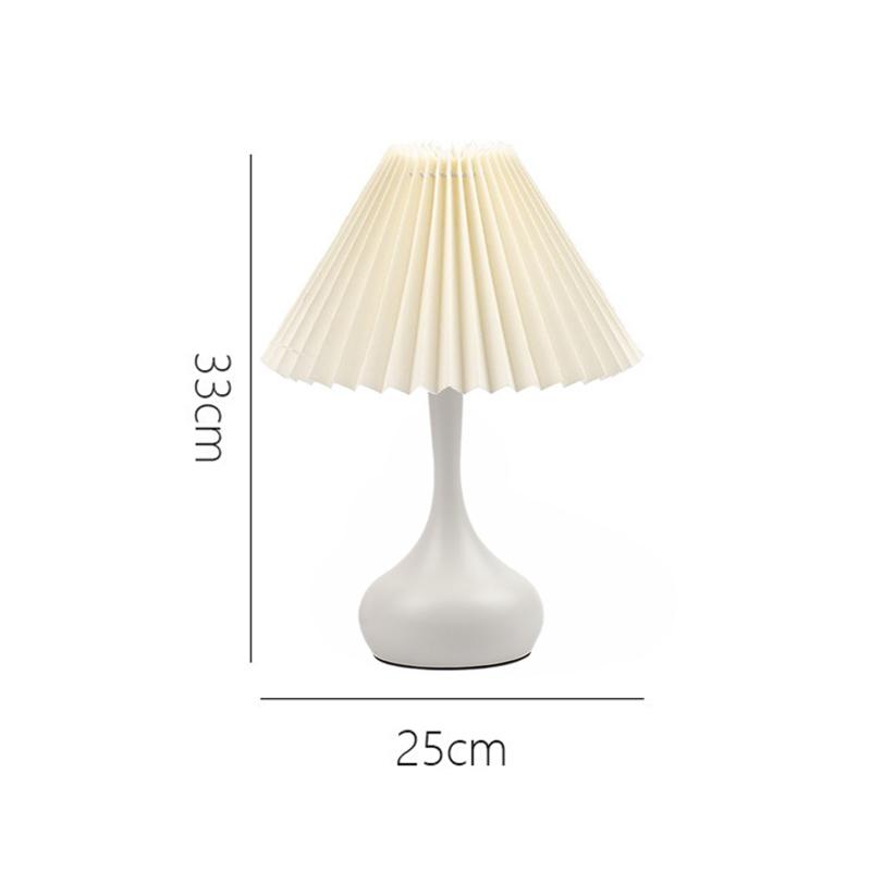 Nordic Plissee Tisch Lampe DIY Faltbare 5V USB 220V Kunst Atmosphäre Schlafzimmer Nacht Nacht Licht Hause Schmücken