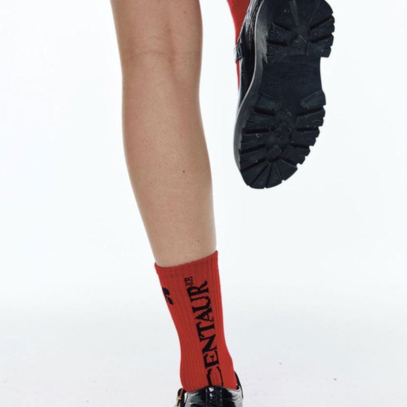CENTAUR.KR CENTAUR CREW SOCKS_RED