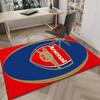 Arsenal Football Club Wappen Teppich für Büro, Stuhlunterlage, Dekorteppich Wohnzimmer Matte, Große Größe Fan Geschenke Weihnachtsgeschenke