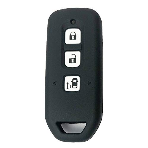 

Чехол для смарт-ключа ZIAN для автомобилей Honda, черный, 3 кнопки, специально разработан для силикона для новых NBOX, NBOX Custom и т. д.. (МОЙ-BTNBX3J) (черный)