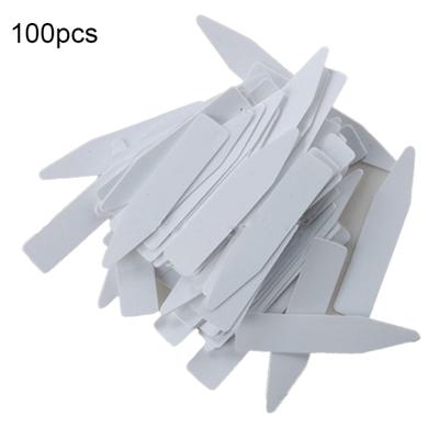 Fantastic 100Pcs Mini Plastic Plant Seed Label Pot Marker Nursery Garden Stake Tags Tool