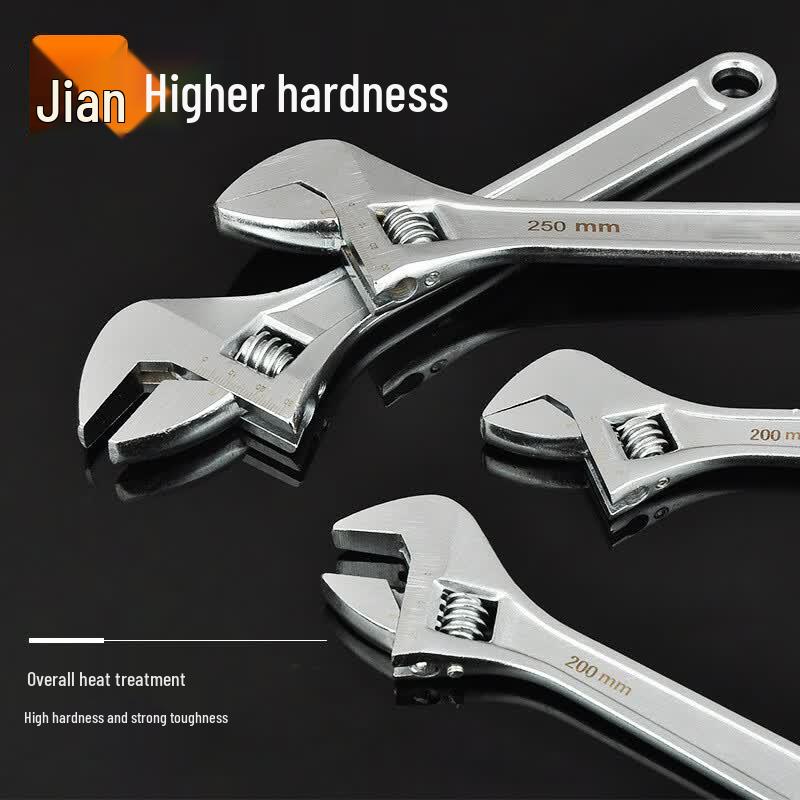 Heavy-Duty Wide Jaw Adjustable Pipe Wrench