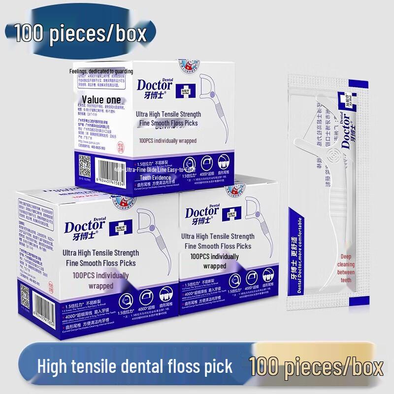 Dr. Dental Super High Tension Dental Floss Sticks