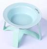 Household Products Ceramic Pet Bowl Iron Frame Neck Protection Ufo Canned Water Bowl High Shallow Mouth Universal Pet Feeding