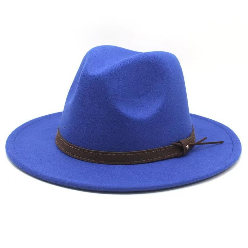 Popular European and American Cotton Retro Fedora Hat Men's and Women's British Style Jazz Hat Ethnic Top Hat