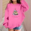 Children's Fashionable Casual Long-sleeved Loose Christmas Print Pullover Sweatshirt
