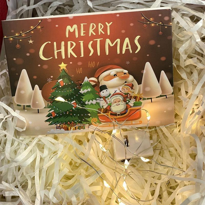Christmas Paper Gift Box Set 1 Pack Durable Xmas Favor Packing Containers for Holiday Party Gifts Home Decoration